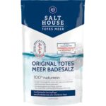 Sare de baie pura de la Marea Moarta pentru pielea iritata, uscata sau cu probleme, 500 g, Salthouse