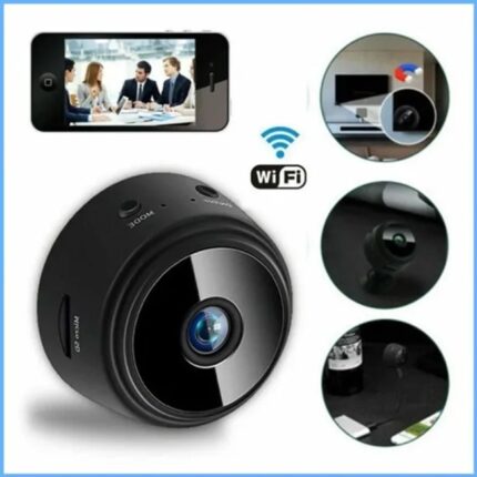 Camera de supraveghere Smart Mini 150 grade, Full HD 1080P, Wireless, Night Vision, microfon incorporat, Detectarea persoanelor si miscarilor