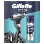 Set cadou Gillette Mach3: Aparat de ras + Gel de ras cu efect calmant, 75 ml + Cutie reutilizabila – imagine 2