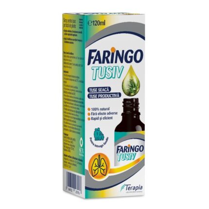 Sirop pentru tuse pe baza de plante Faringo Tusiv, 120 ml, Terapia
