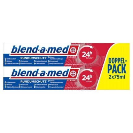 Set 2 paste de dinti Classic, BLEND A MED, protectie 24h, 75 ml, multicolor