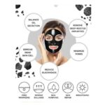 Masca Faciala cu Carbune Activ, Anti-sebum, Anti Pori Dilatati, Beauty Formulas, 100 ml – imagine 4